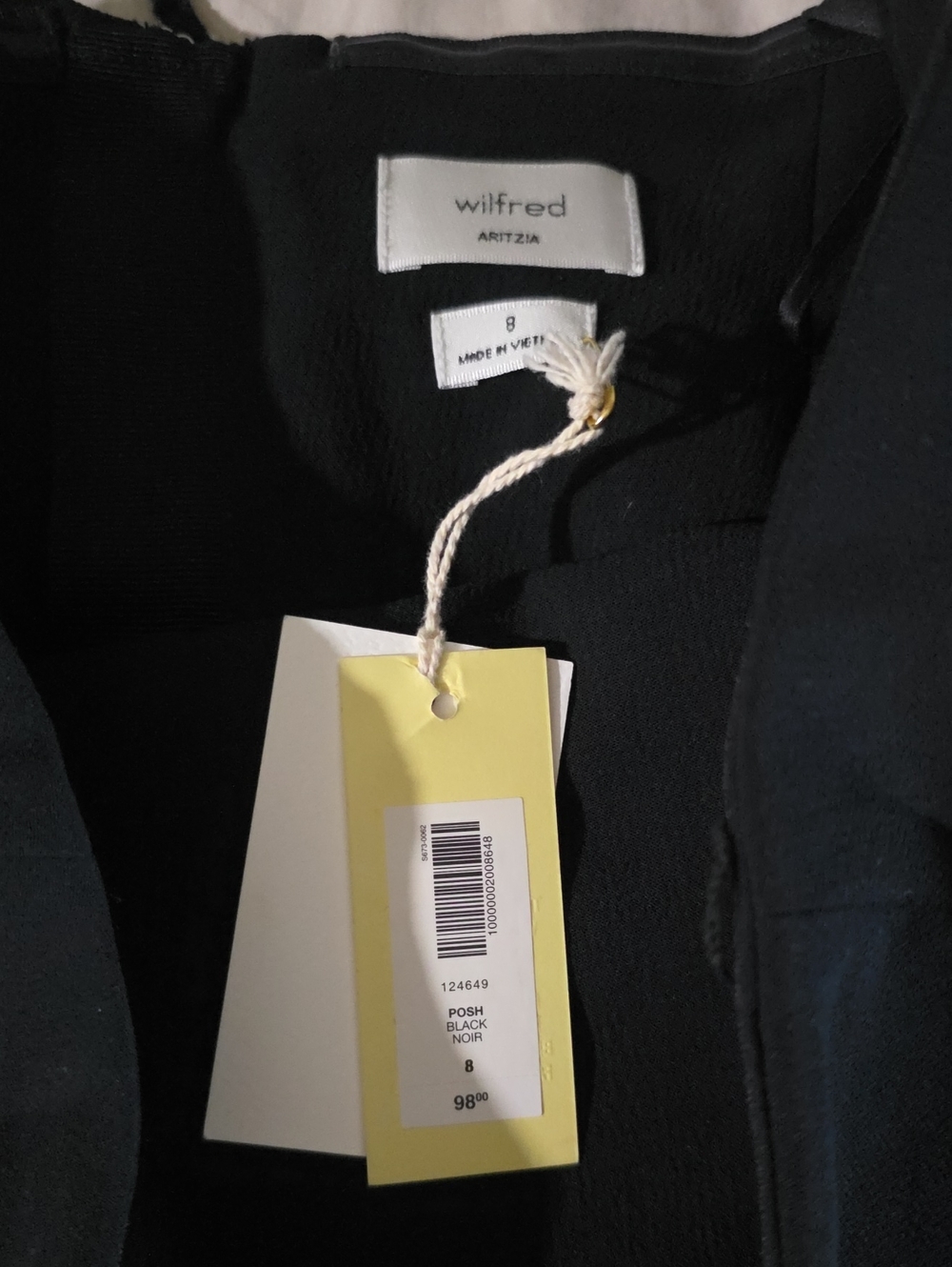 Aritzia Wilfred Posh Tube Top Size 8 - Picture 2 of 4